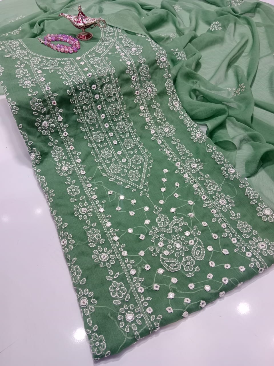 Crinkle Bamber Chiffon