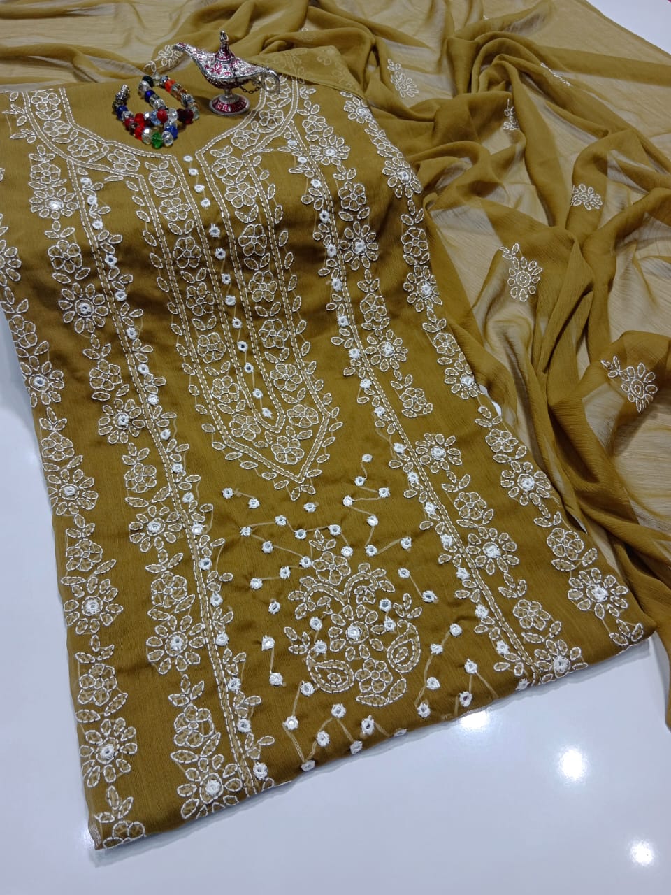 Crinkle Bamber Chiffon