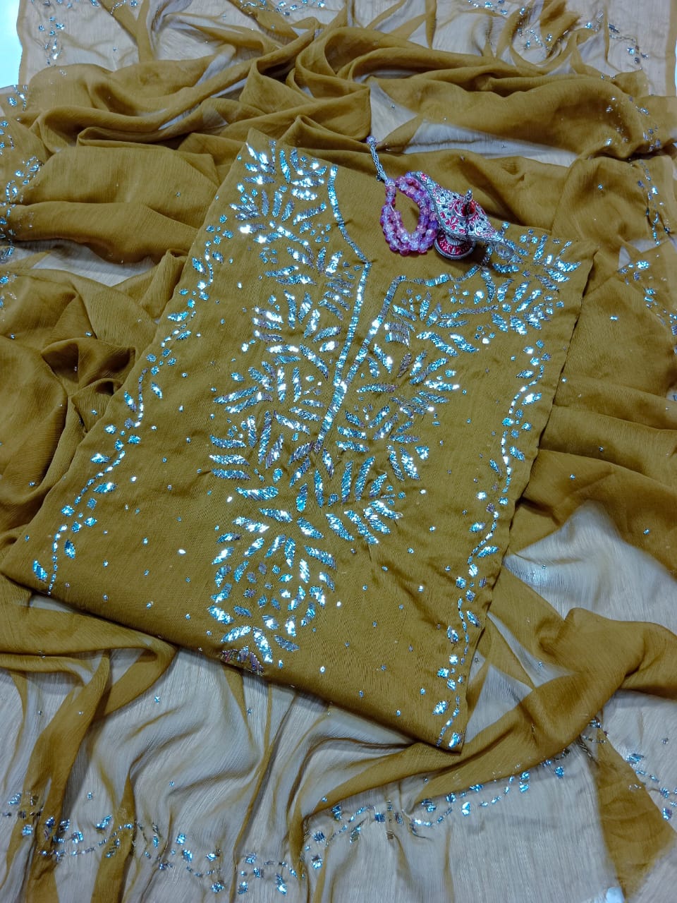 Crinkle Bamber Chiffon