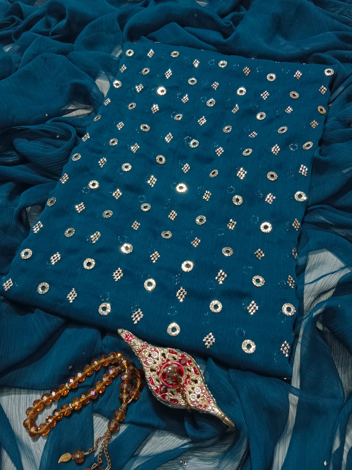 Soft Crinkle Bamber Chiffon