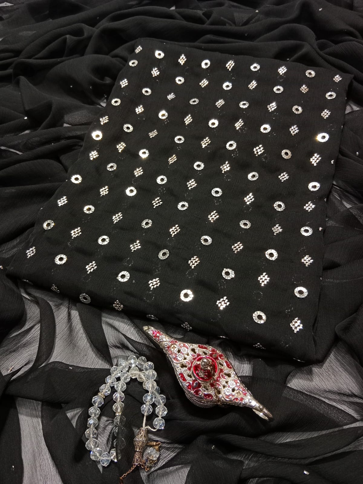 Soft Crinkle Bamber Chiffon