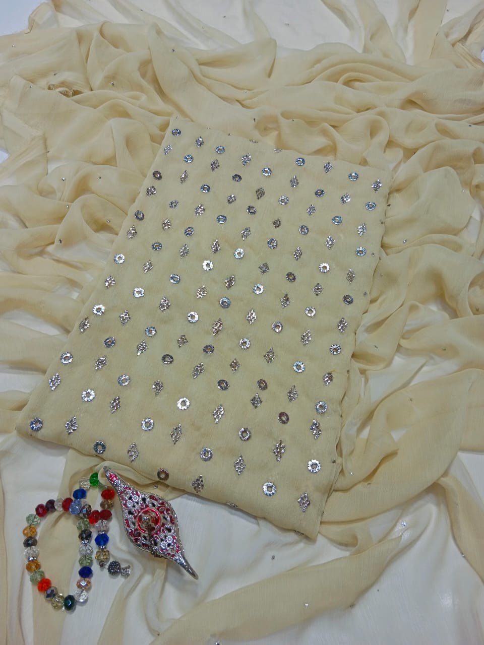 Soft Crinkle Bamber Chiffon