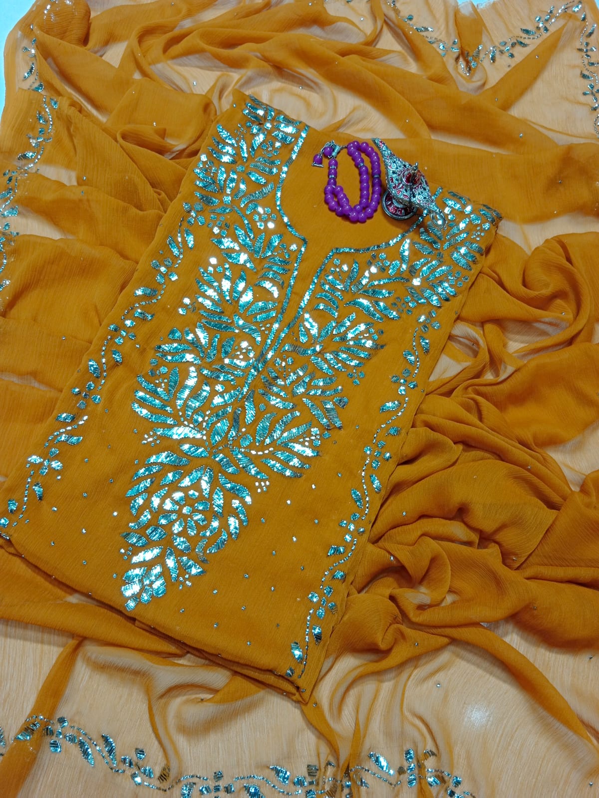 Soft Crinkle Bamber Chiffon